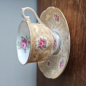 Royal Albert Crown China 'Devonshire Lave' Teacup and Saucer